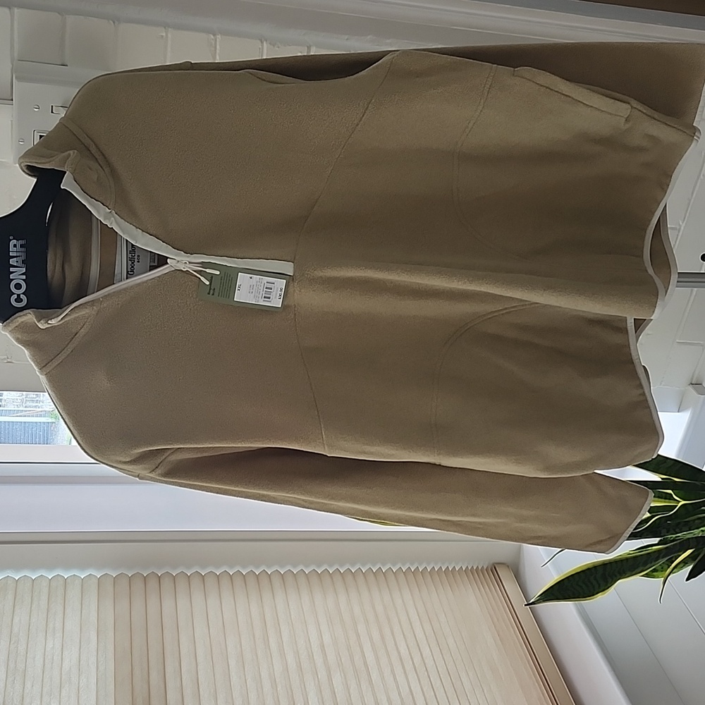 Goodfellow Mens Tan Fleece Top, Xxl